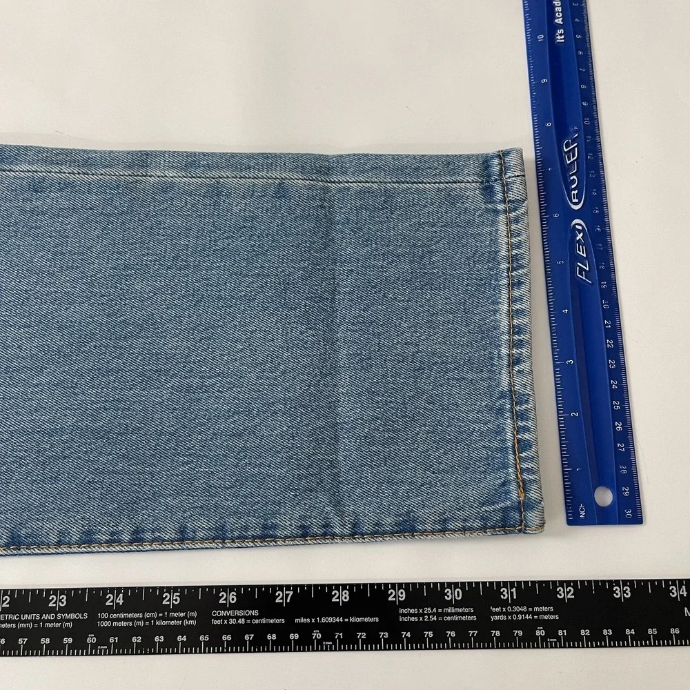 Levis 501 Jeans Mens 30x32 Blue Original Straight Button Fly Denim Grunge Cowboy